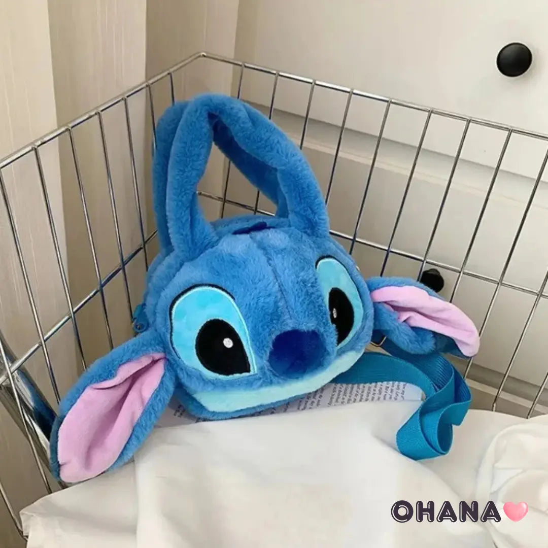 Blue Alien Plush Carrier Bags