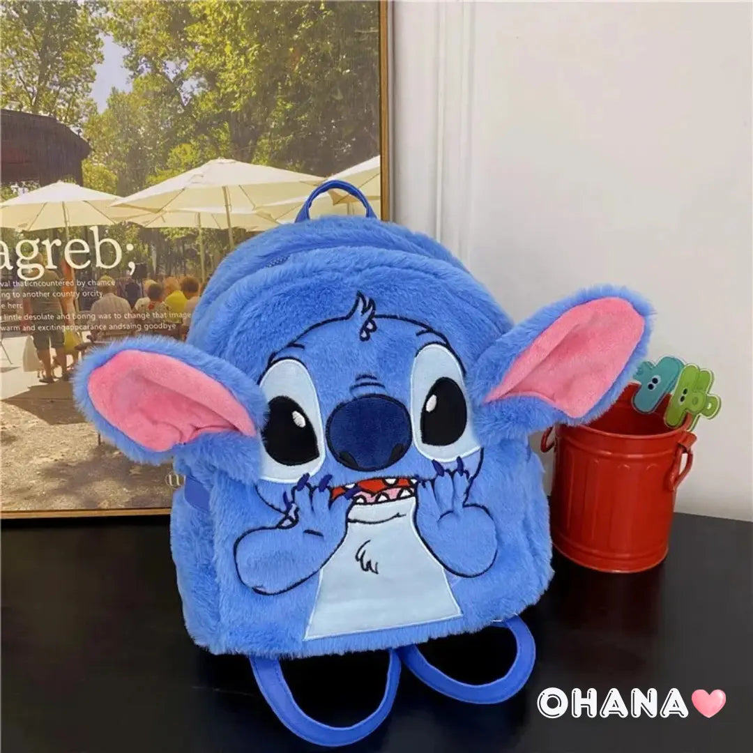 Blue Alien Plush Carrier Bags